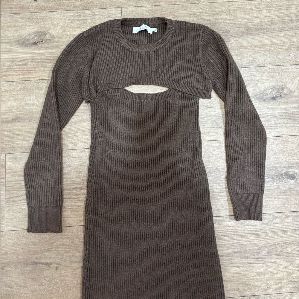ASTR 2 piece brown dress